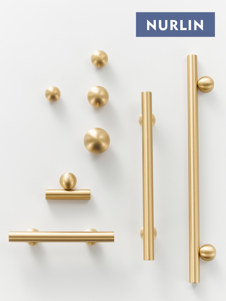 Furniture Hardware Factory - Nurlin Brass Round Ball Foot Cabinet