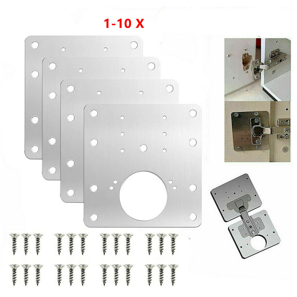Furniture Hardware Replacement Parts - 2/4/10 Pcs Door Hinge Stainless Steel