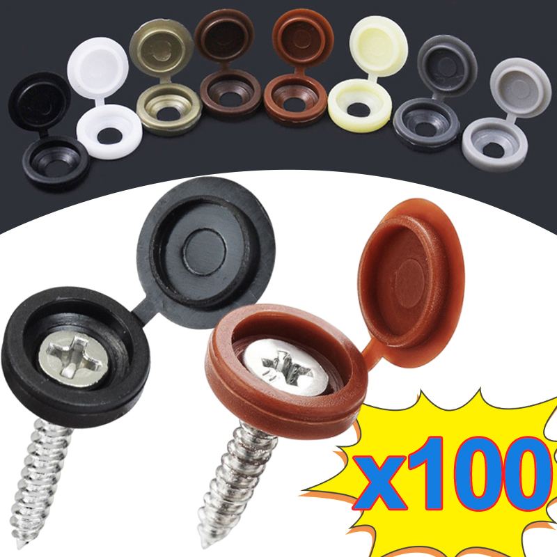 Furniture Hardware Replacement Parts - 10/500pcs Screw Decorative Cap Plastic Protective