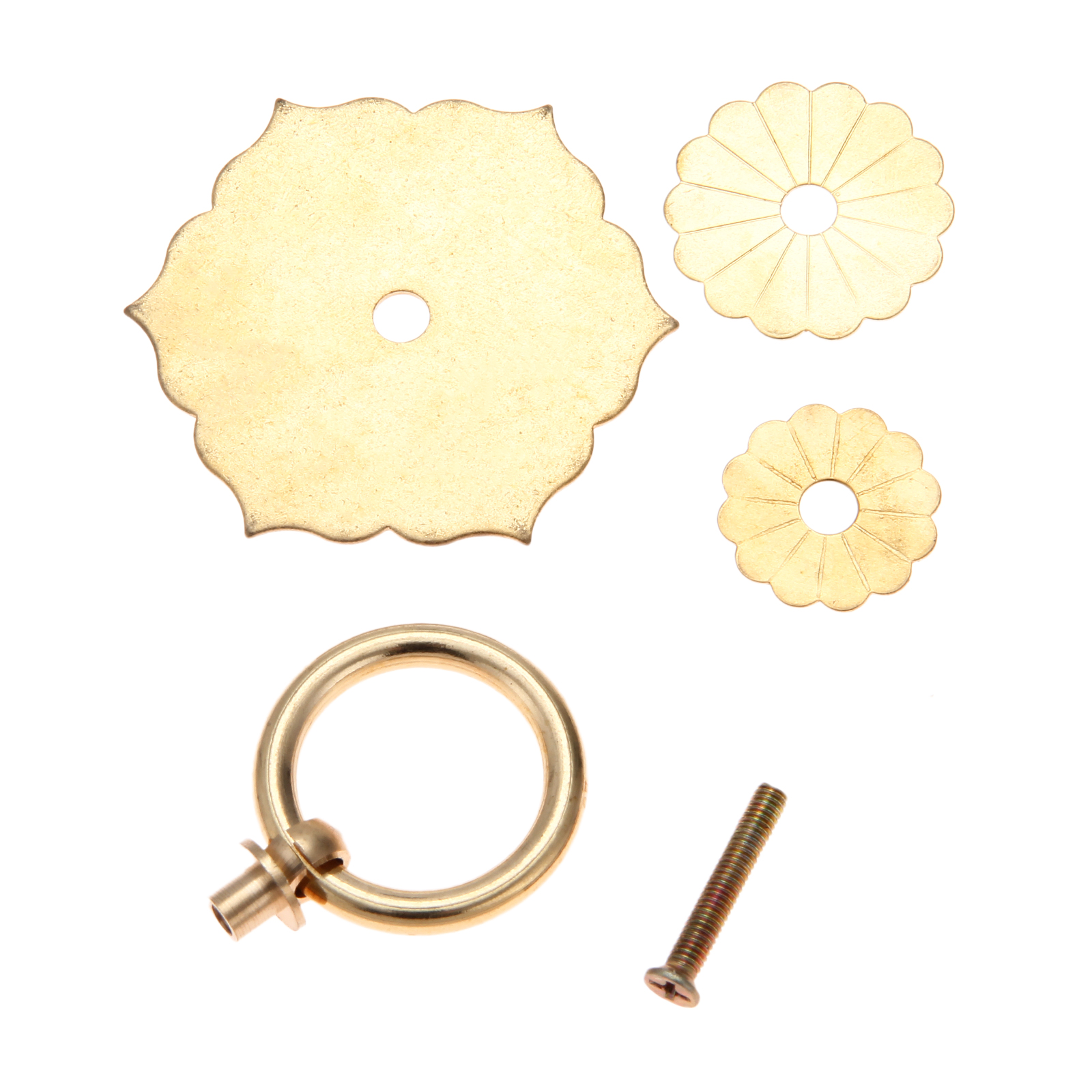 Unique Furniture Hardware Pulls - 1PC 62*60mm Brass Unique Flower Style