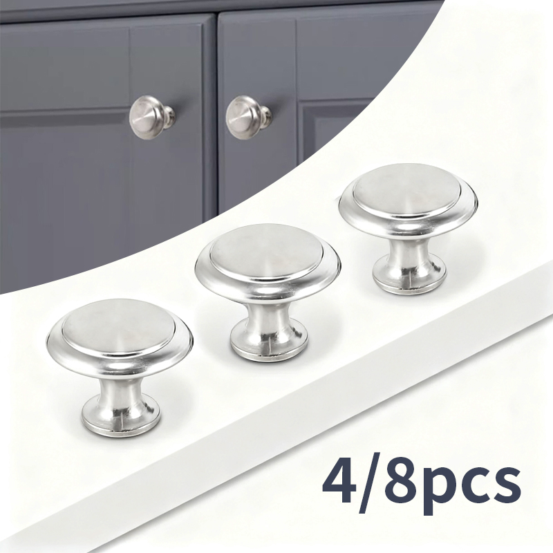 Used Furniture Hardware - 4/8pcs circular handles, household cabinet door