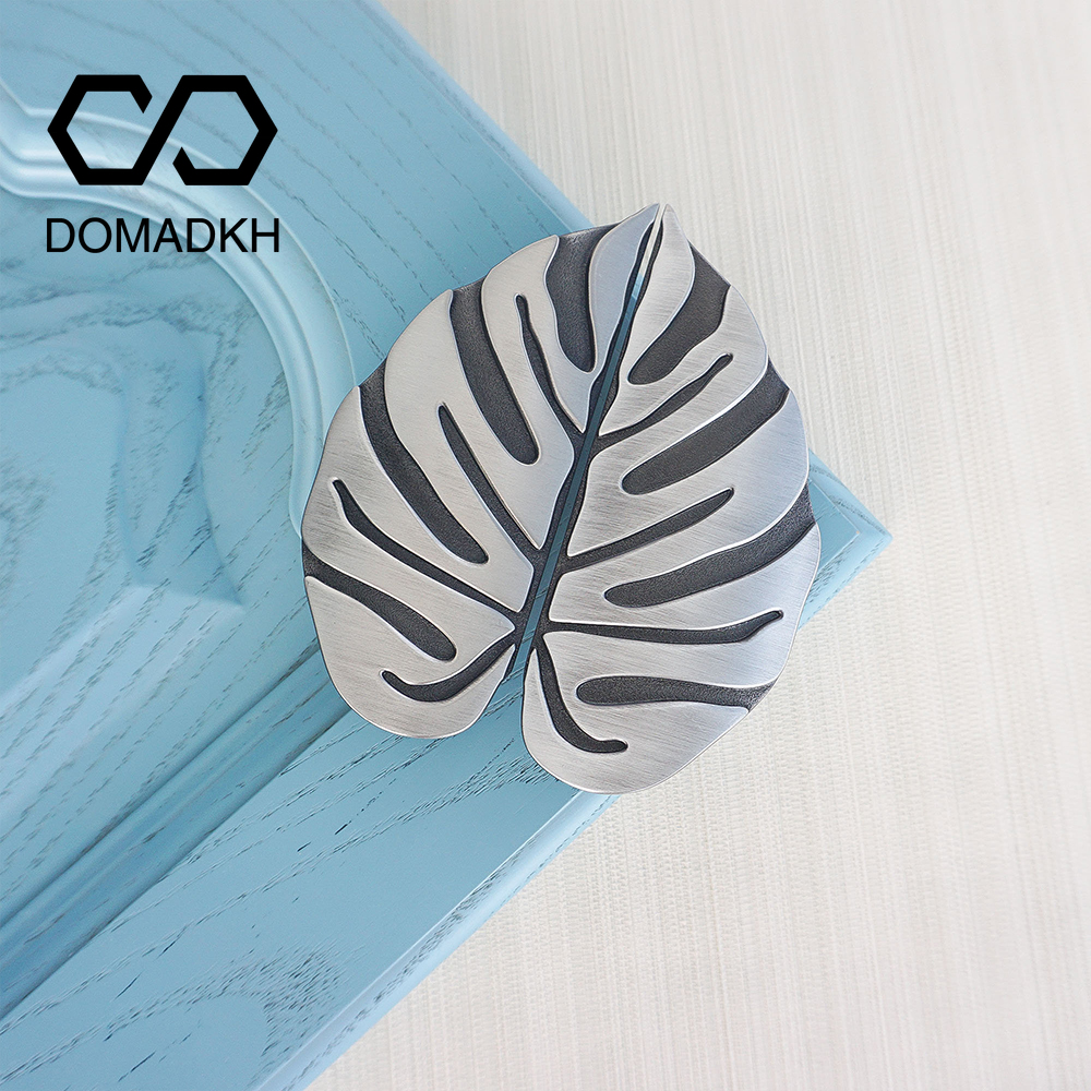 Unique Furniture Hardware Pulls - Zinc Alloy Monstera Leaf Cabinet Door