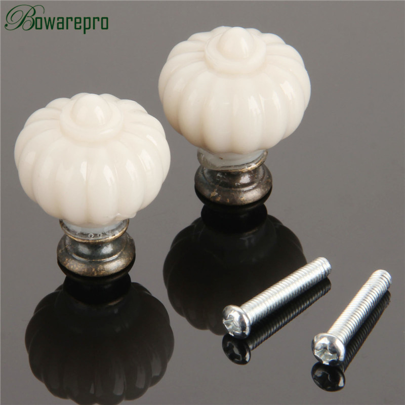 1Pc Acrylic Ivory White Pumpki - Furniture Hardware Pulls avis et prix