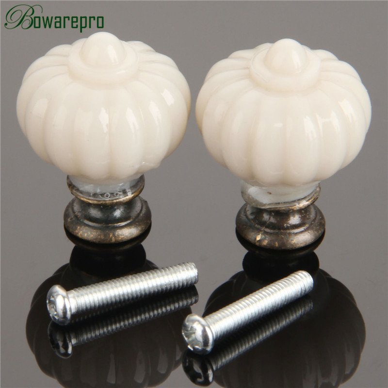 1Pc Acrylic Ivory White Pumpki - Furniture Hardware Pulls avis et prix