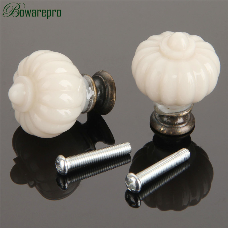 1Pc Acrylic Ivory White Pumpki - Furniture Hardware Pulls avis et prix