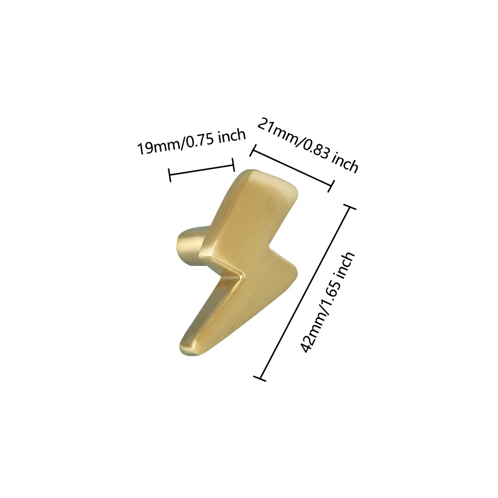 Lightning Design Brass Cabinet - Unique Furniture Hardware Pulls avis et prix