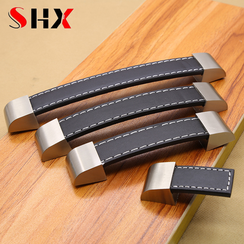 Modern High-grade Leather Hand - Vintage Furniture Hardware Pulls avis et prix