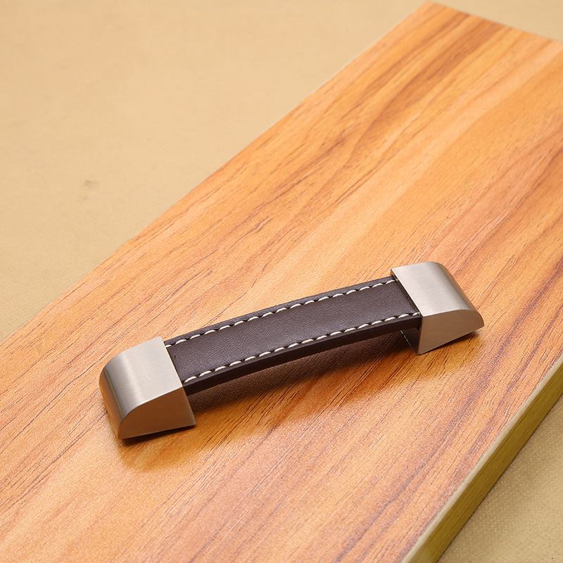 Modern High-grade Leather Hand - Vintage Furniture Hardware Pulls avis et prix