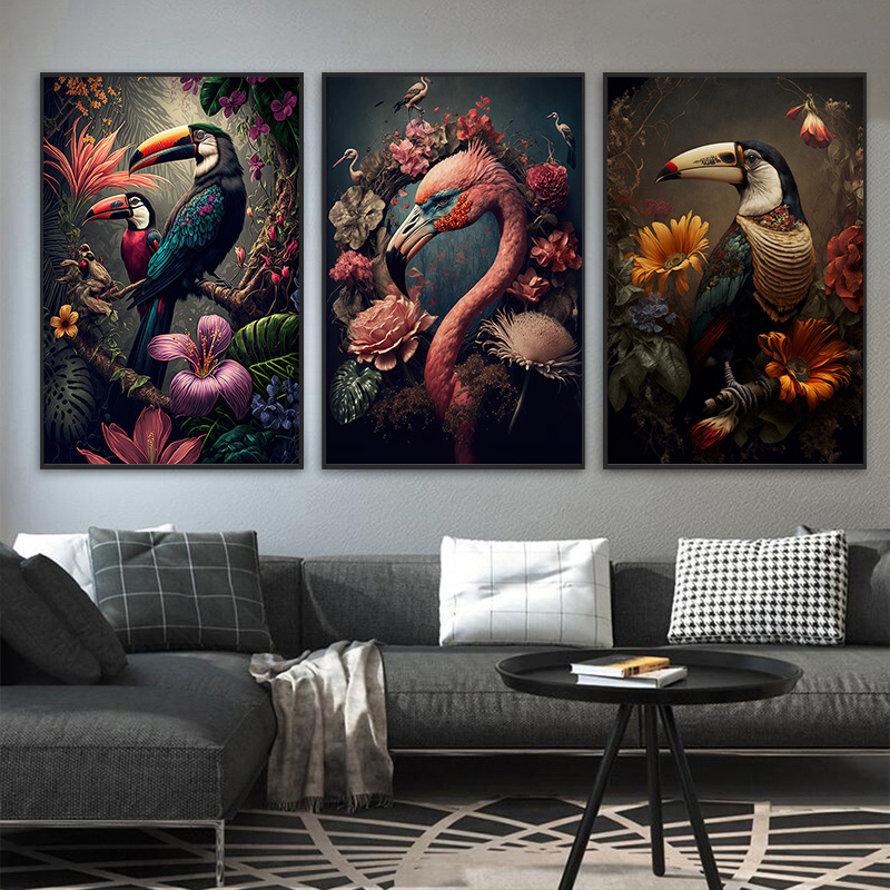Retro Flower Bird Posters and  - Furniture Paradise & Hardware Ghaziabad avis et prix