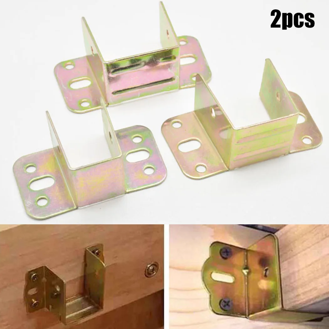 2pcs U Shaped Metal Bed Bracke - Furniture Hardware Replacement Parts avis et prix