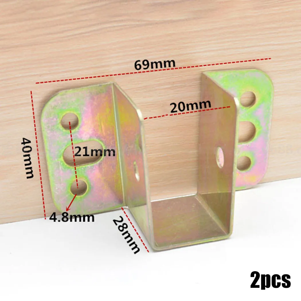 2pcs U Shaped Metal Bed Bracke - Furniture Hardware Replacement Parts avis et prix