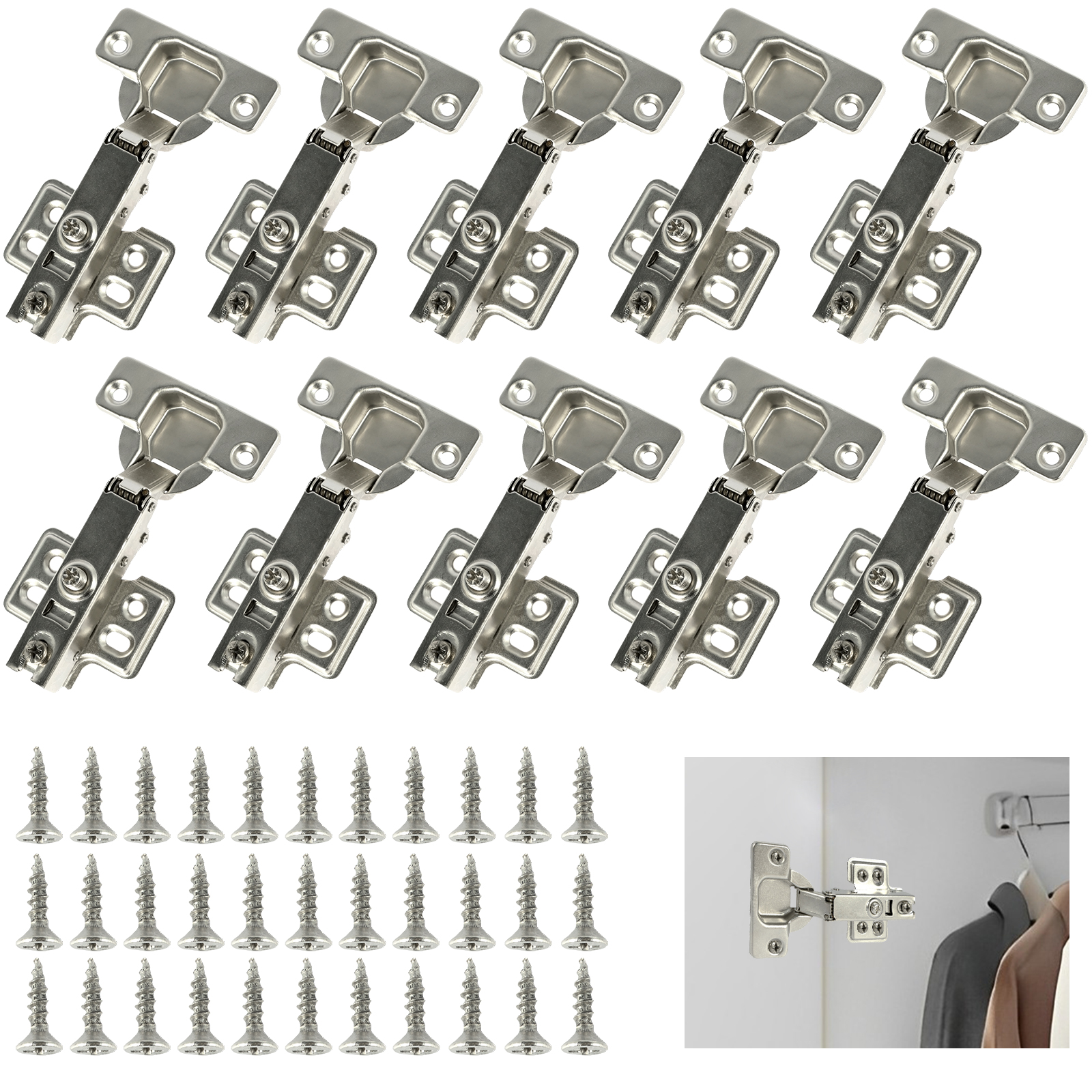 10/20Pcs Stainless Steel Cabin - Soft Close Hinge avis et prix