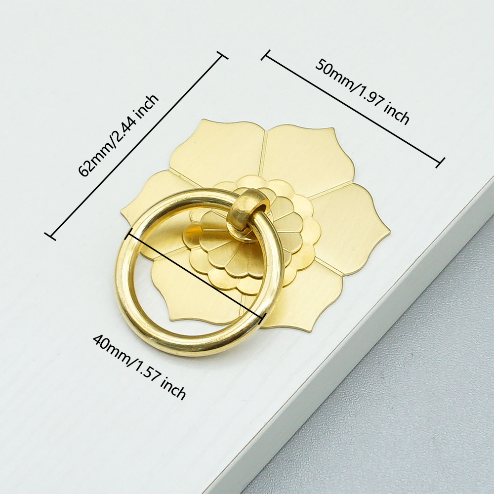 Floral Brass Cabinet Door Knob - Unique Furniture Hardware Pulls avis et prix