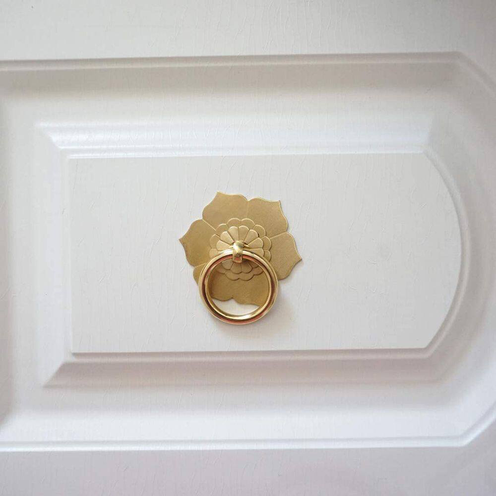Floral Brass Cabinet Door Knob - Unique Furniture Hardware Pulls avis et prix