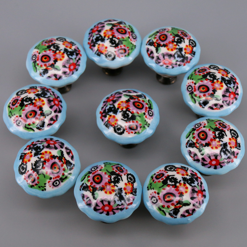 10PCS Colored Ceramic Knobs Un - Unique Furniture Hardware Pulls avis et prix
