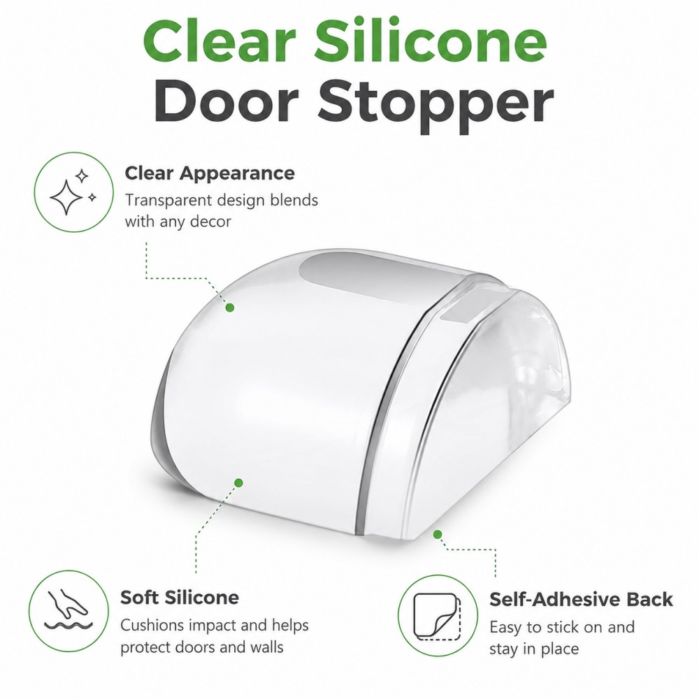 Transparent Silicone Doorstop  - Furniture Hardware Factory avis et prix