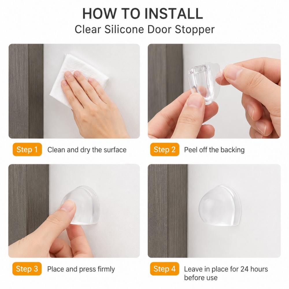 Transparent Silicone Doorstop  - Furniture Hardware Factory avis et prix
