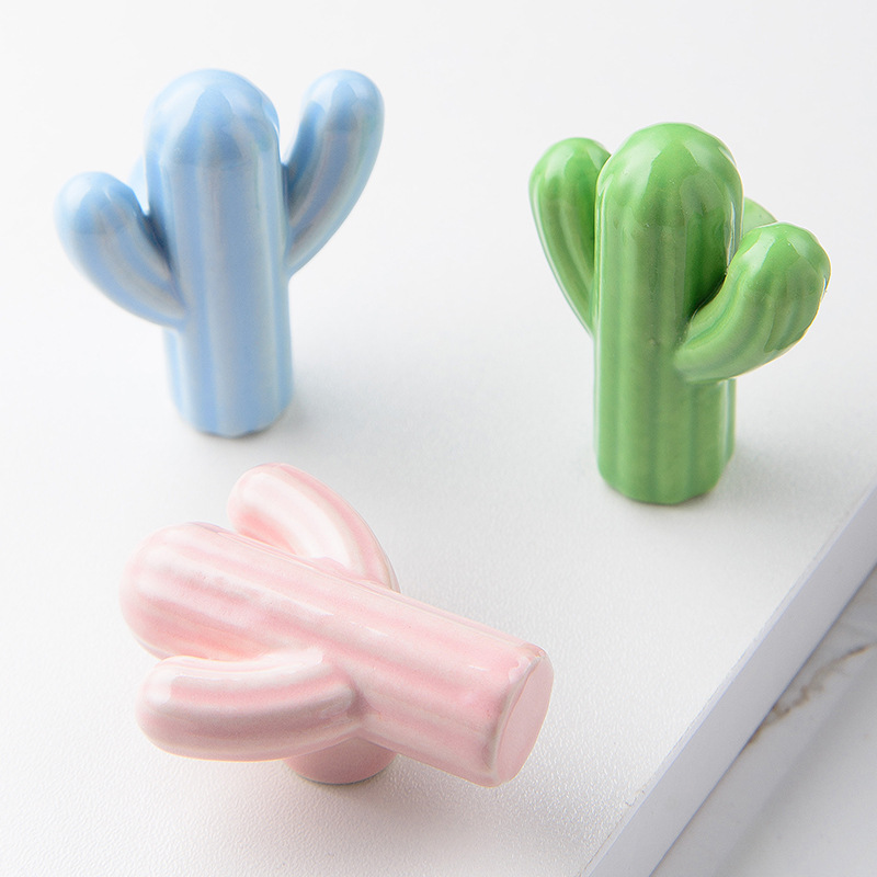 1/4pcs Colorful Ceramic Cactus - Unique Furniture Hardware Pulls avis et prix