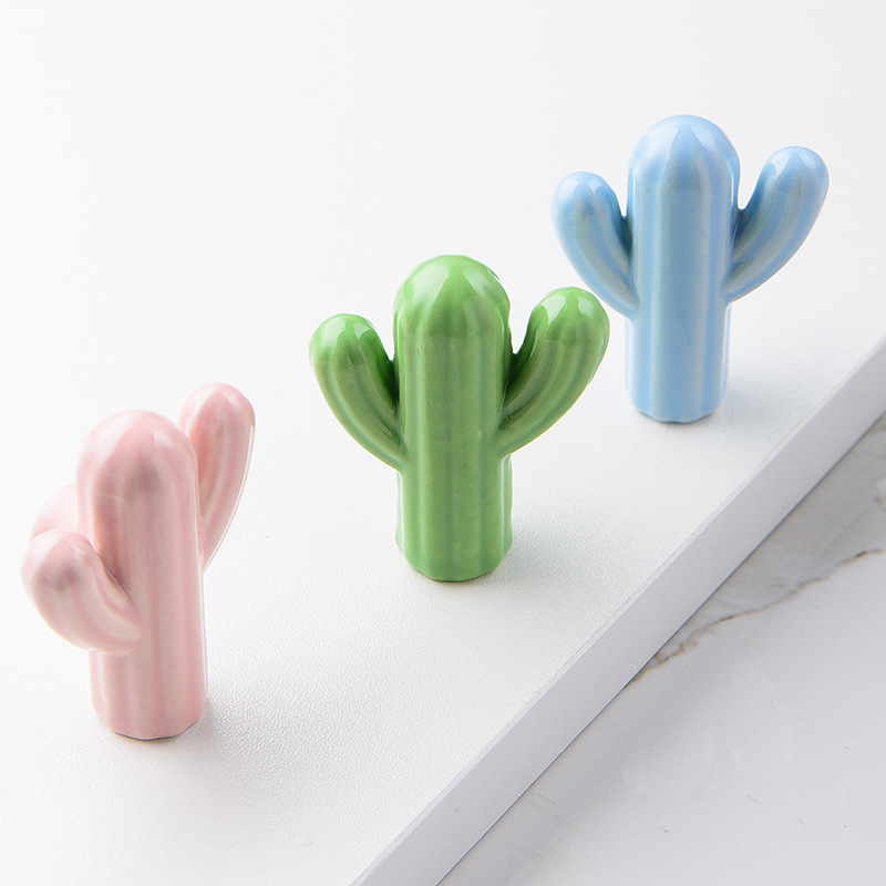 1/4pcs Colorful Ceramic Cactus - Unique Furniture Hardware Pulls avis et prix