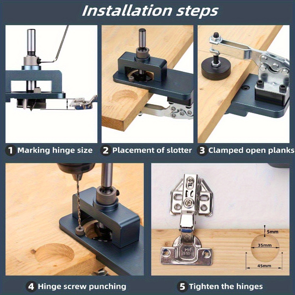 35mm Hinge Jig - Precise Borin - Furniture Hardware Replacement Parts avis et prix