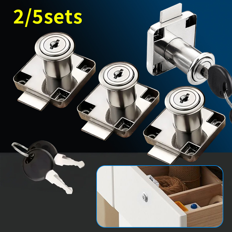 2/5 sets of drawer locks with  - Used Furniture Hardware avis et prix