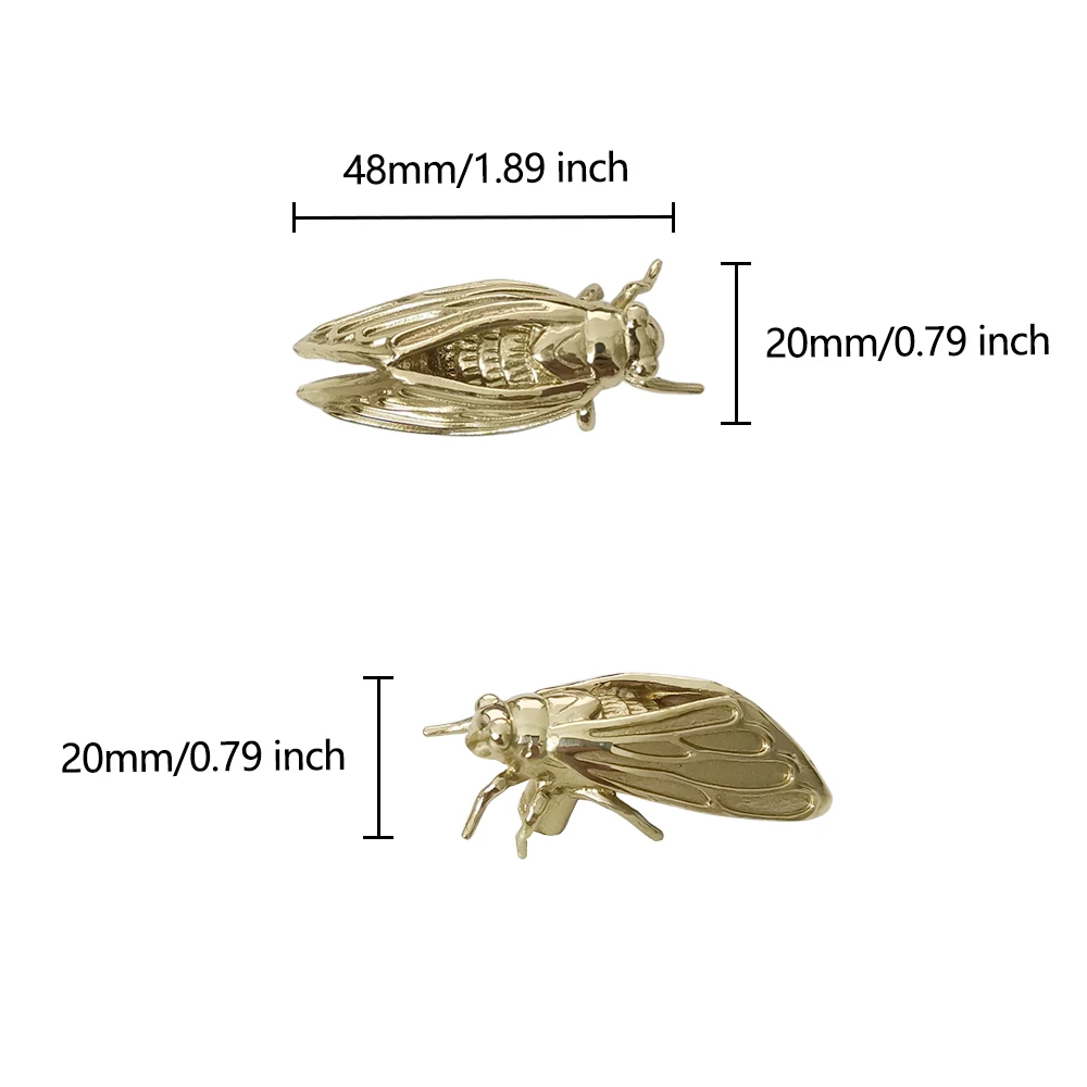 Brass Cicada Cabinet Door Knob - Unique Furniture Hardware Pulls avis et prix