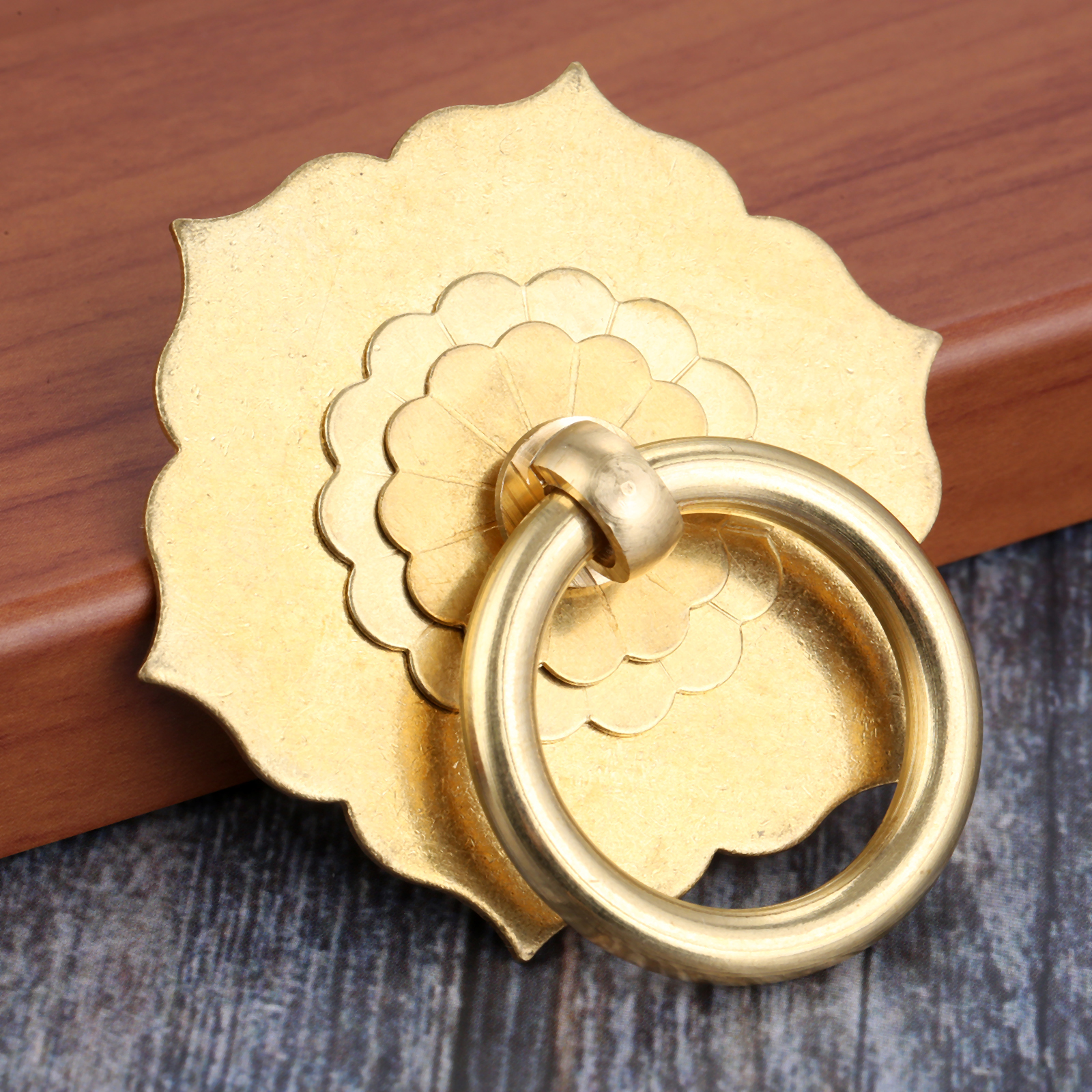 1PC 62*60mm Brass Unique Flowe - Unique Furniture Hardware Pulls avis et prix