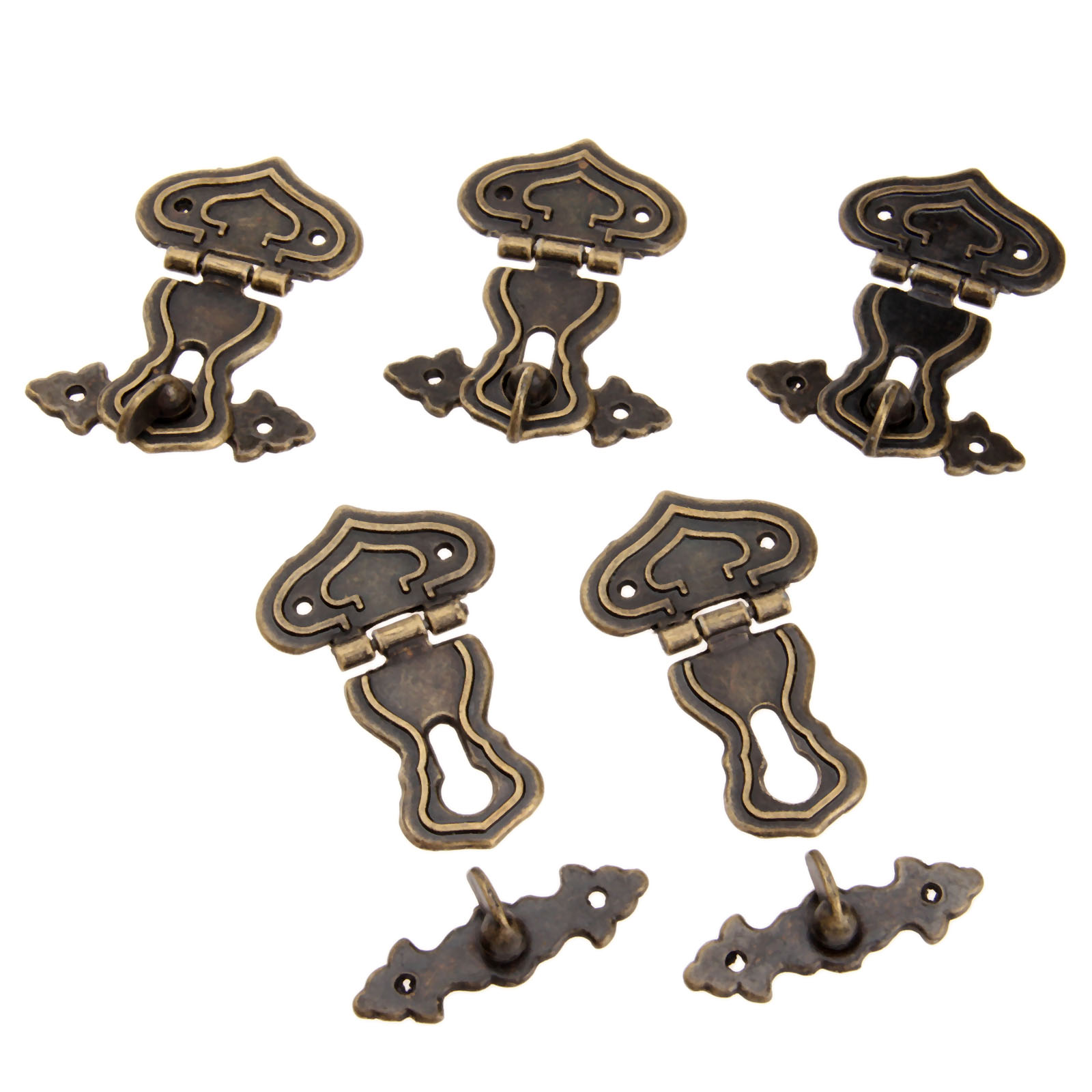 5Pcs 63x47mm Antique Metal Loc - Furniture Hardware Vintage avis et prix