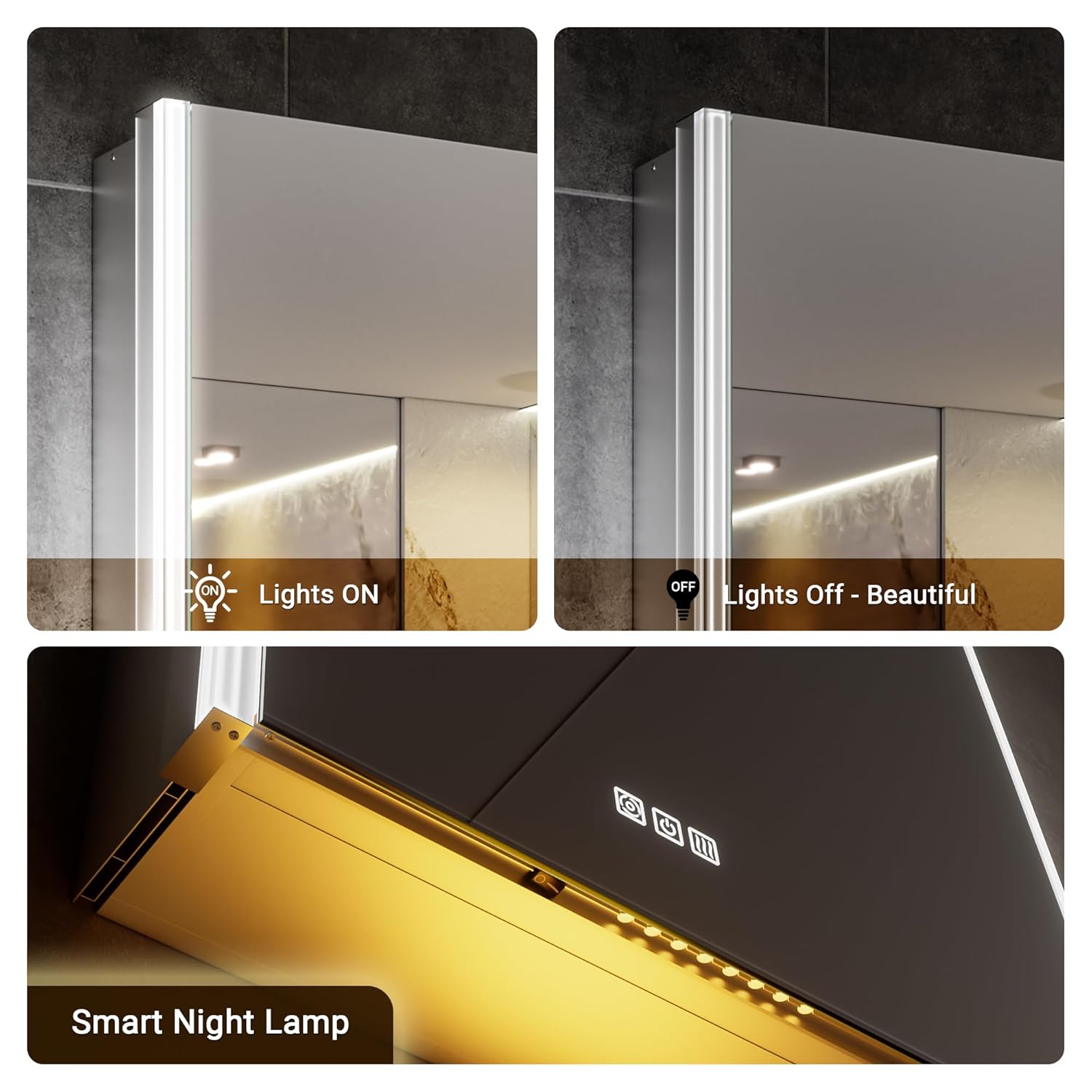 24x32 LED Medicine Cabinet Mir - Soft Close Hinge avis et prix