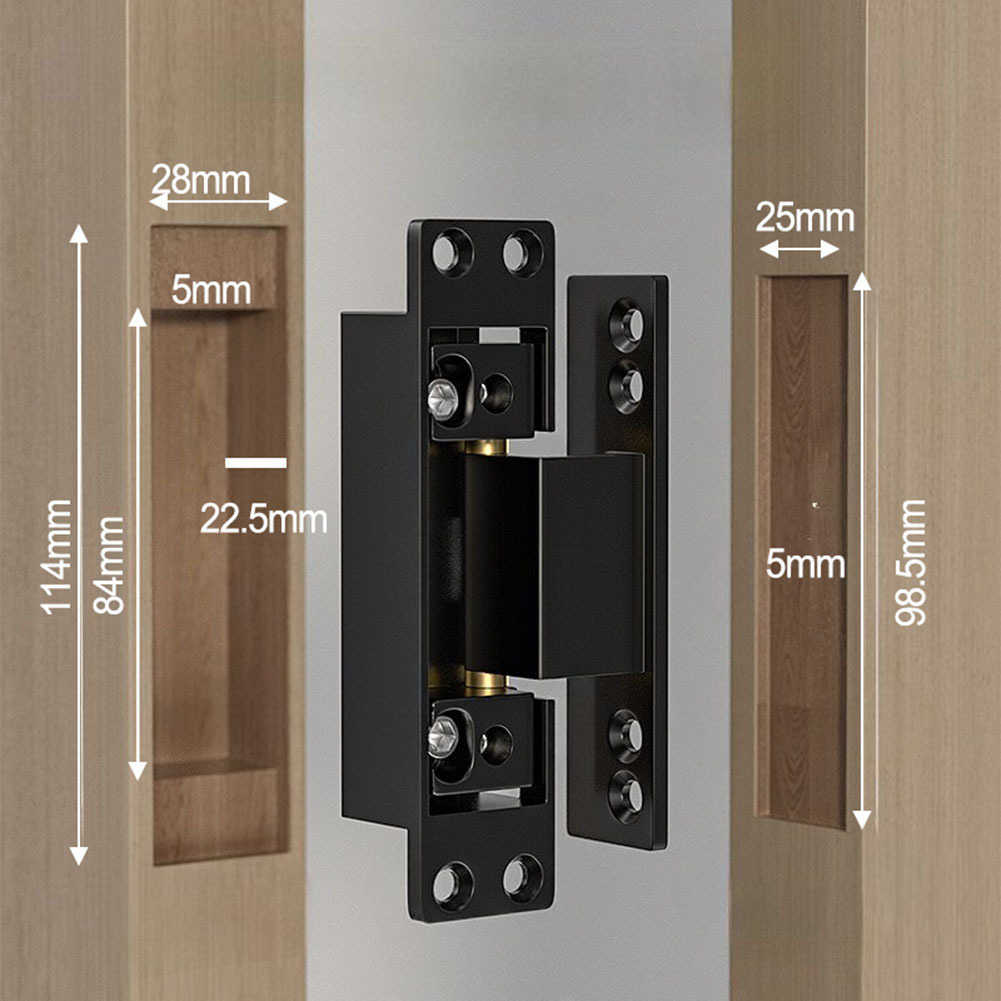 1Pcs Black Door Hinges Invisib - Furniture Hardware Replacement Parts avis et prix