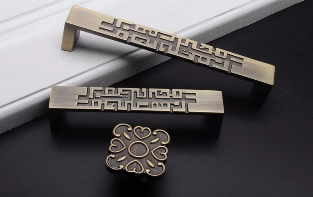 2 pcs Chinese Style Drawer Dra - Unique Furniture Hardware Pulls avis et prix