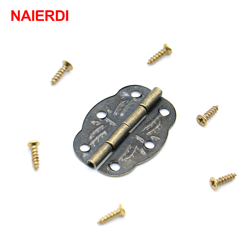 20pcs NAIERDI Bronze Hinges De - Furniture Hardware Vintage avis et prix