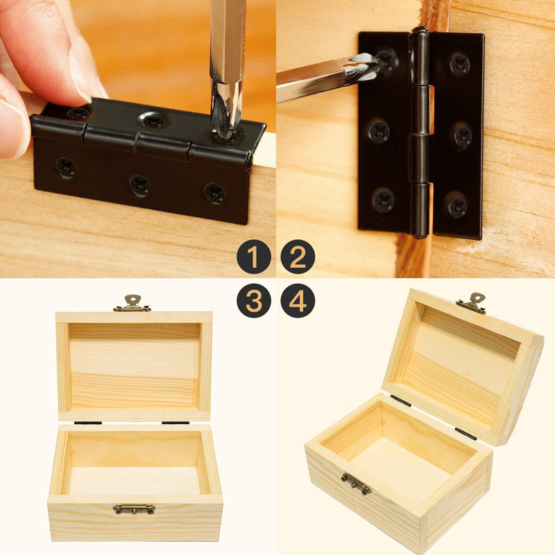 WV Black Door Hinges Stainless - Furniture Hardware Replacement Parts avis et prix