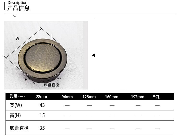 Concealed Dark Handle Hidden F - Furniture Hardware Vintage avis et prix
