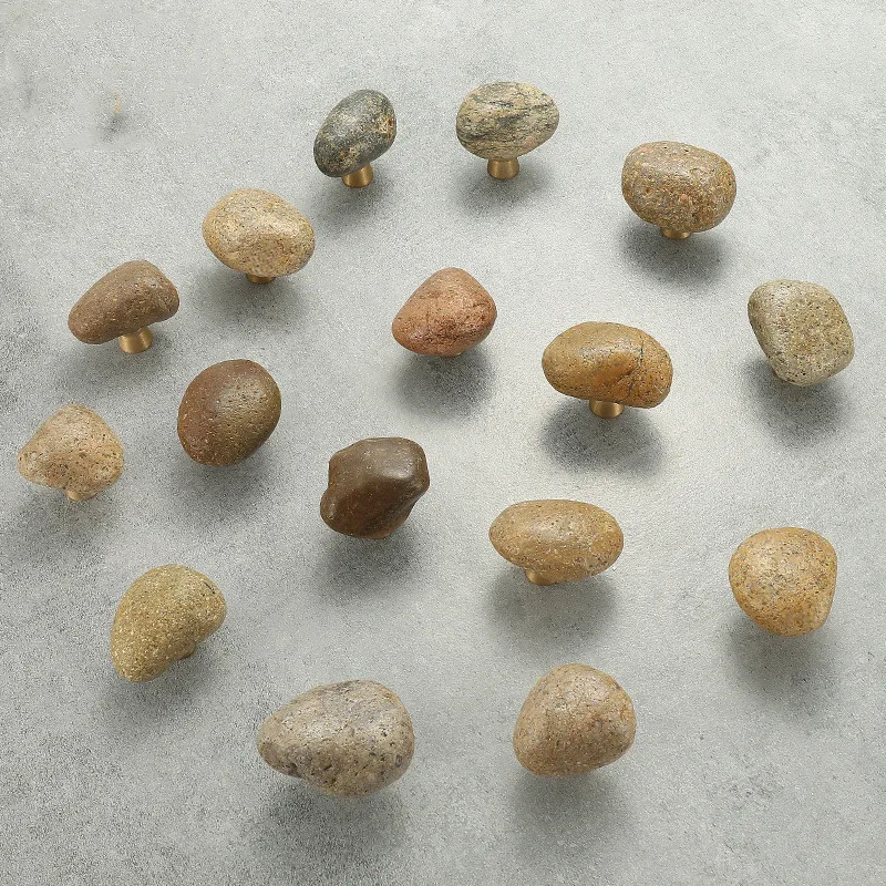 1 pc Unique Natural stone + zi - Unique Furniture Hardware Pulls avis et prix