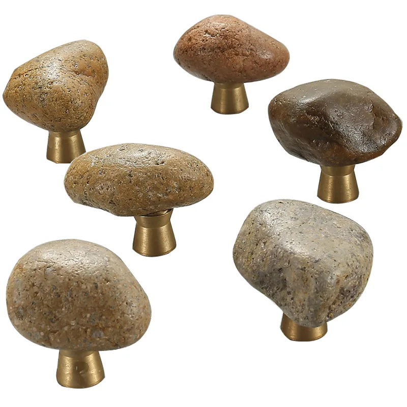 1 pc Unique Natural stone + zi - Unique Furniture Hardware Pulls avis et prix