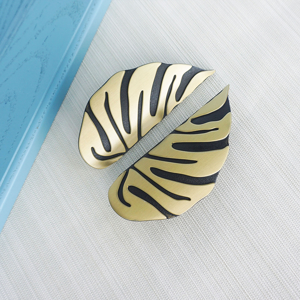 Zinc Alloy Monstera Leaf Cabin - Unique Furniture Hardware Pulls avis et prix